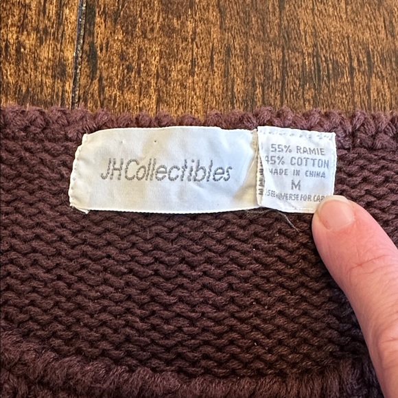 JHCollectibles | Vintage Cotton Blend Short Sleeve Sweater w/Floral Graphic, M - Picture 4 of 7